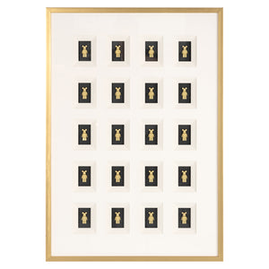 Art mural Bear black/gold