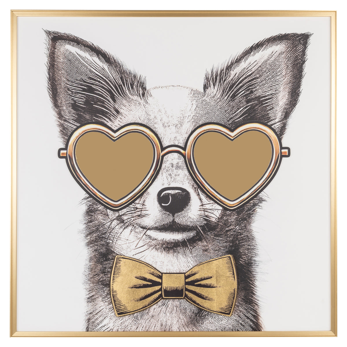 Art mural Bodhy black/gold