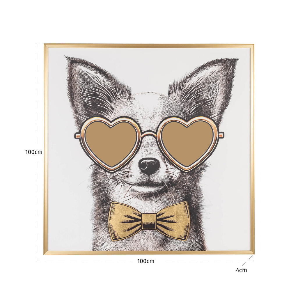 Art mural Bodhy black/gold