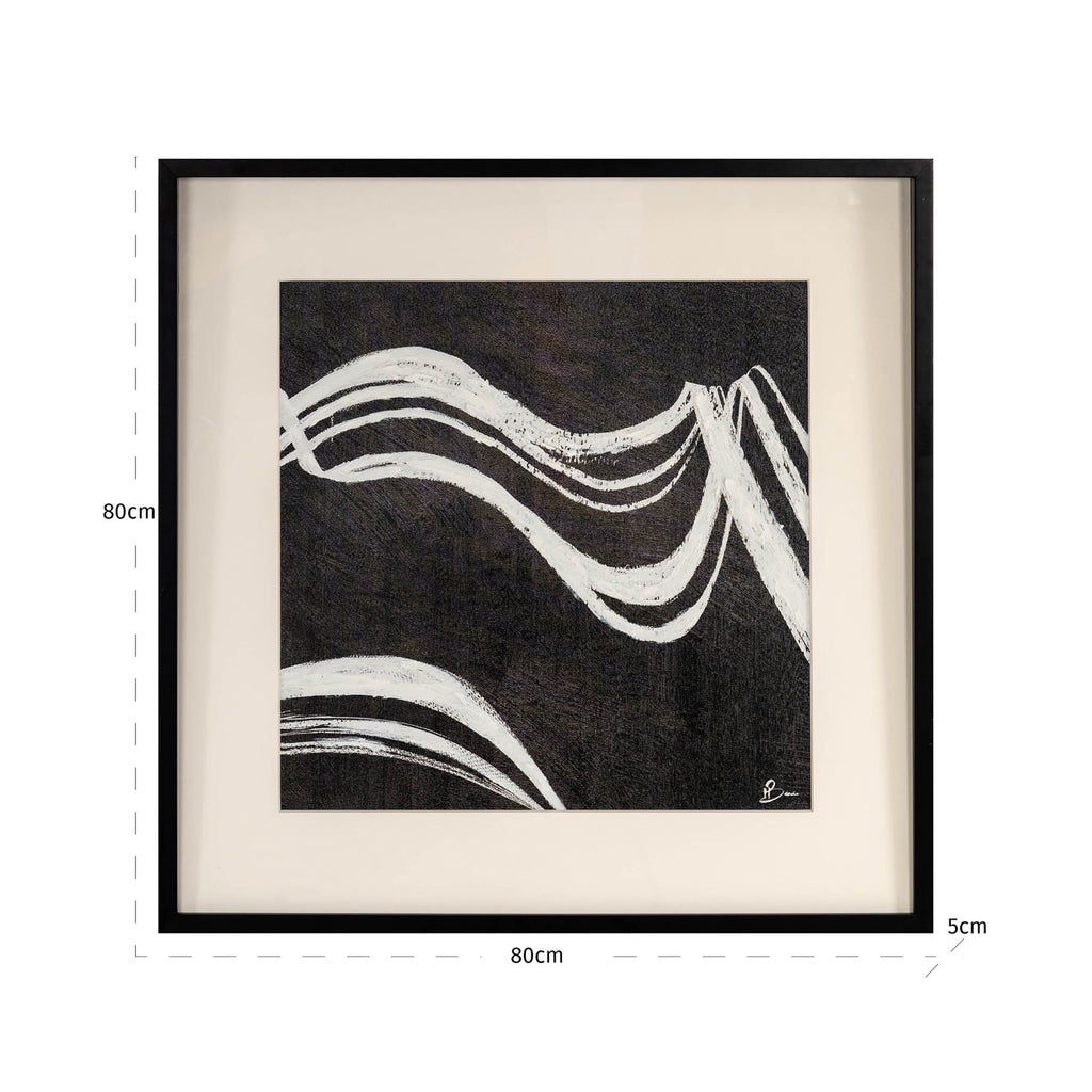 Art mural Jozy black/white