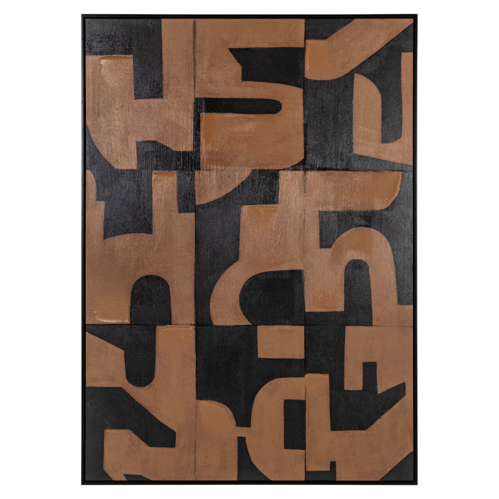 Art mural Cascade brown