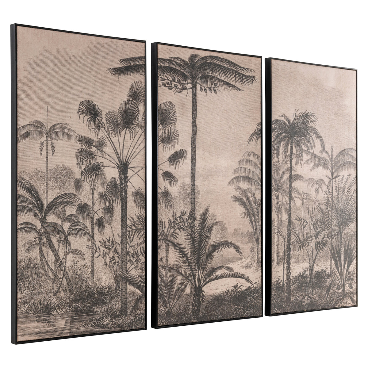 Art mural Rhapsody brown (Set of 3)