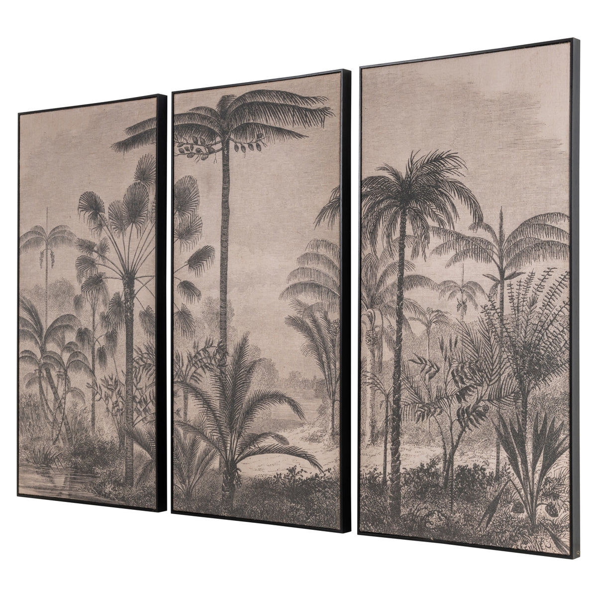 Art mural Rhapsody brown (Set of 3)
