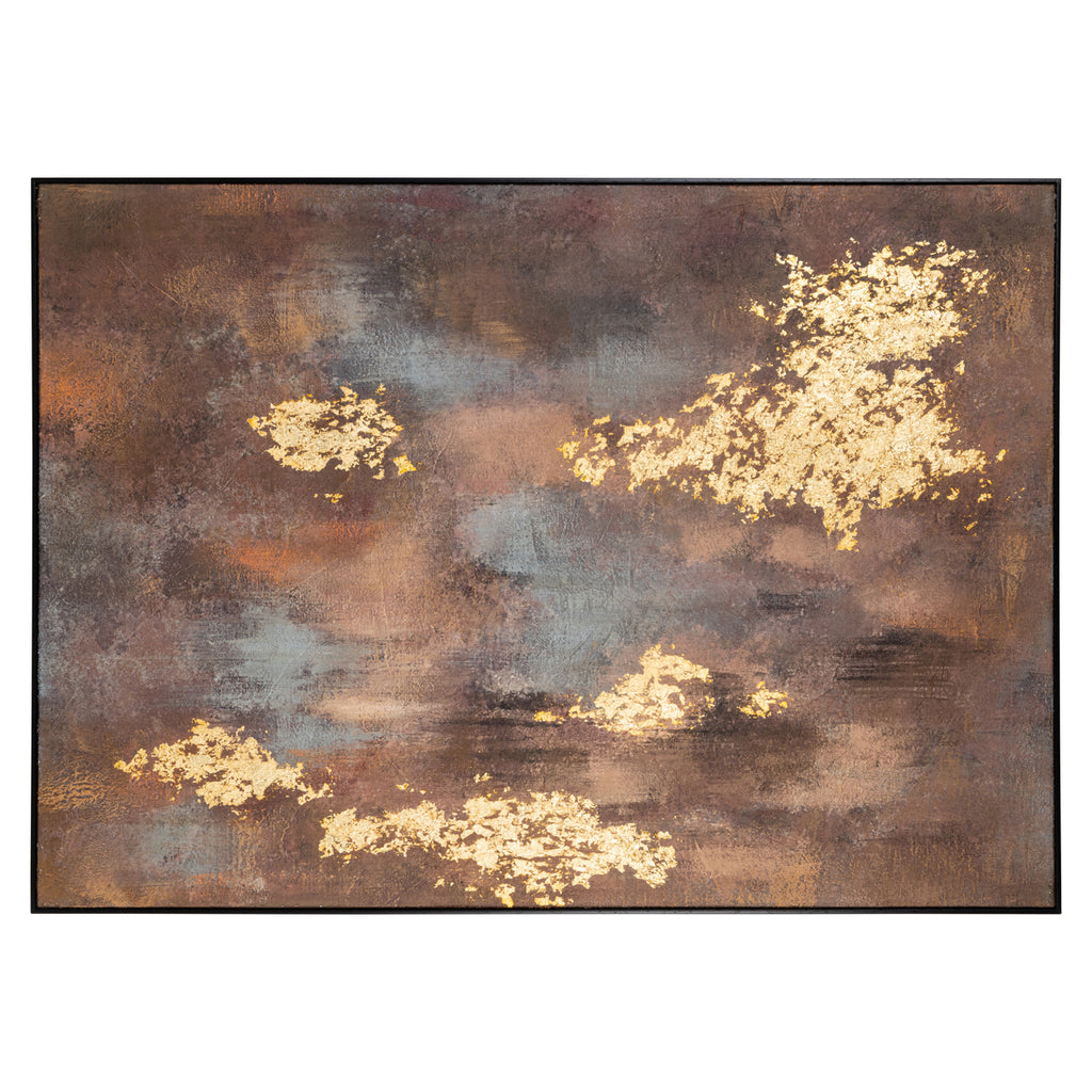 Art mural Golden gleam gold