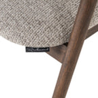 Chaise de salle à manger Mihara mocca fancy fire retardant